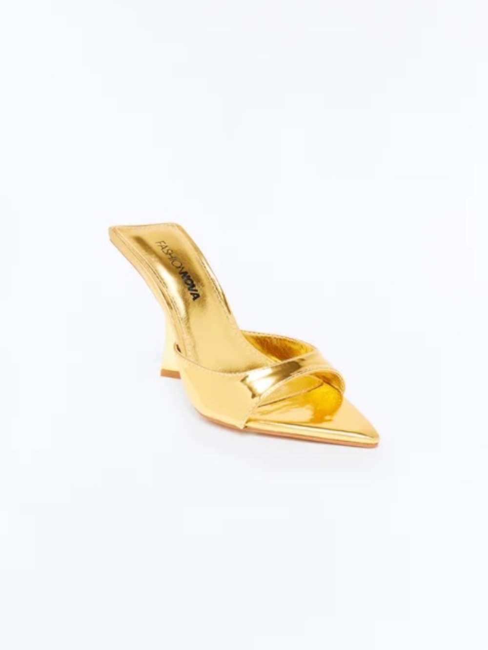 Brand New - Women's Gold Novelty Heel - Size 9